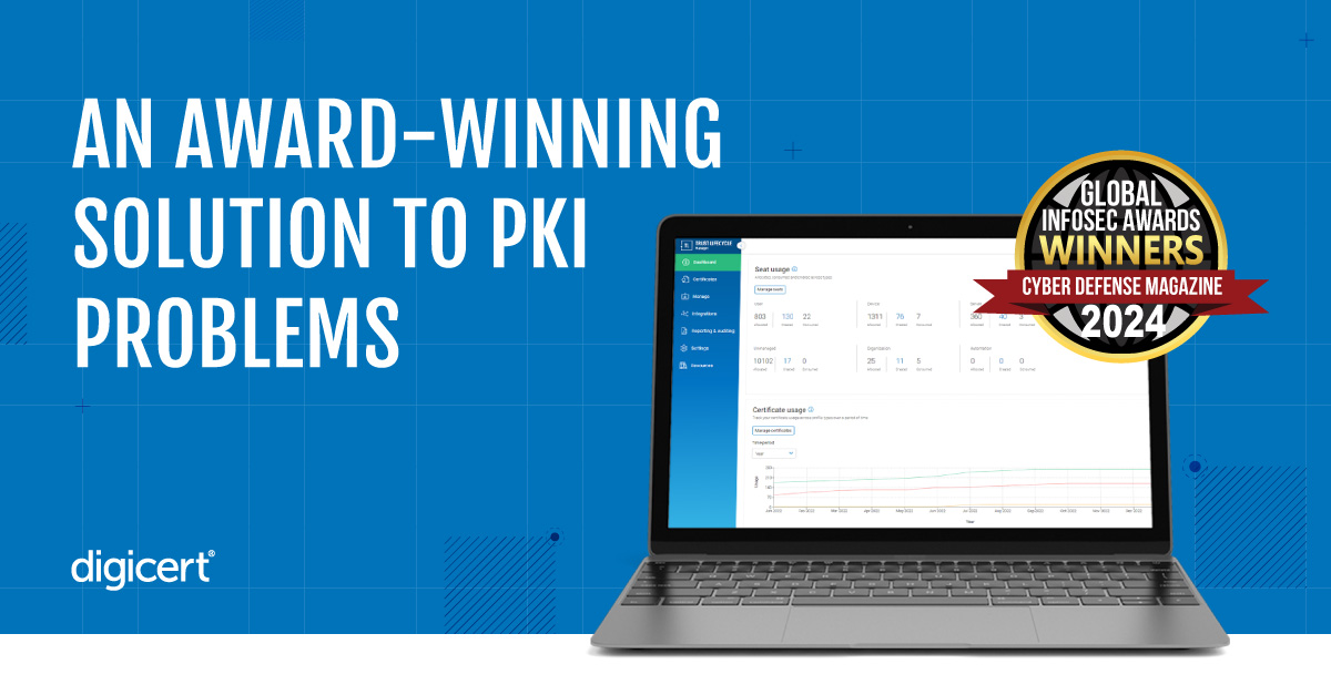 DigiCert Named Winner of the Global InfoSec Awards during RSA Conference 2024