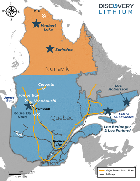 Vaubert and Serindac Lakes, Nunavik, Nord-du-Quebec  Region