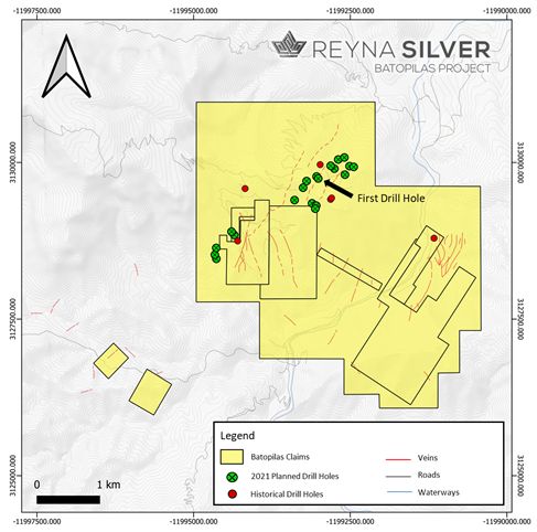 Batopilas project planned drilling