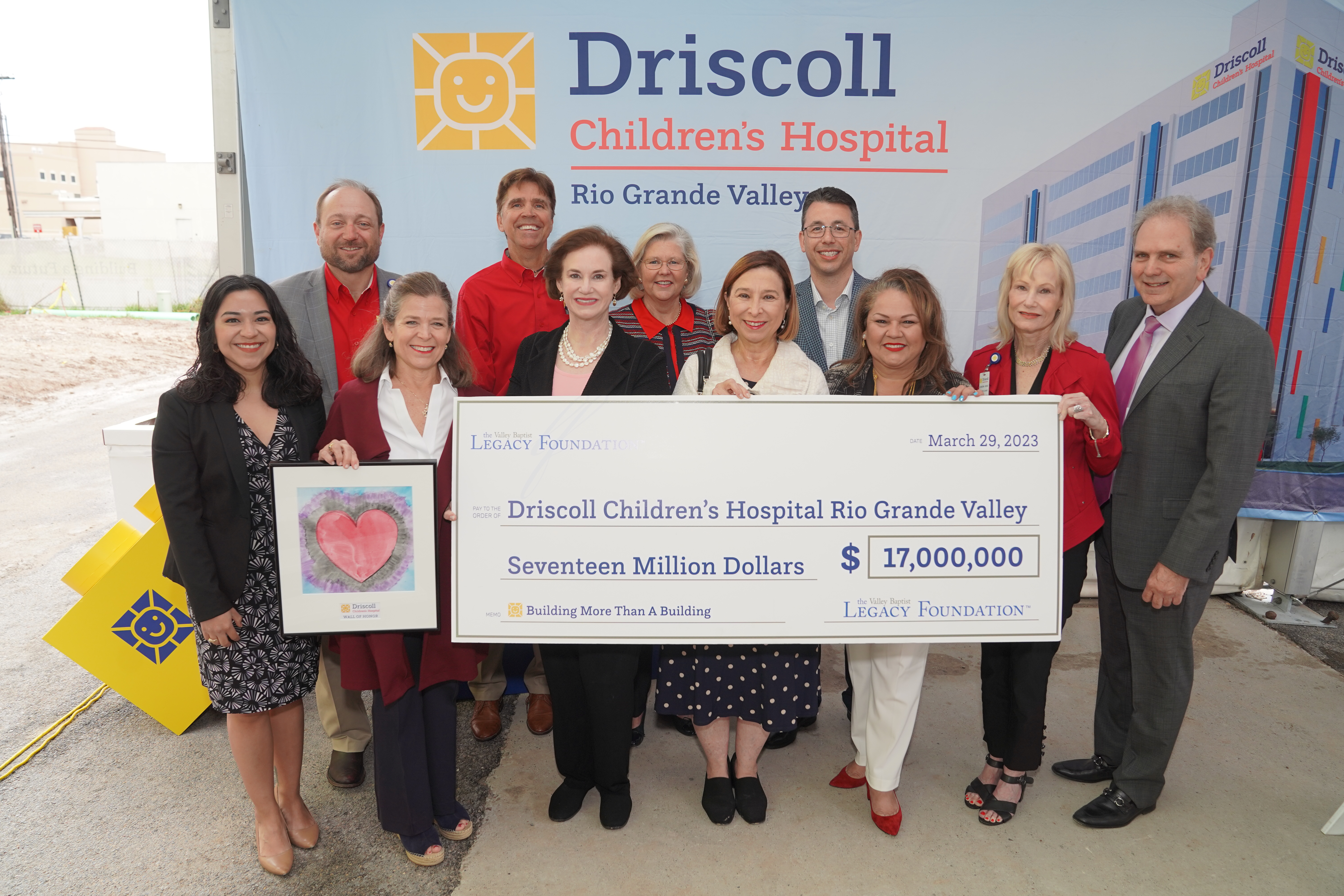 Driscoll Children’s Hospital receives a $17 Million gift