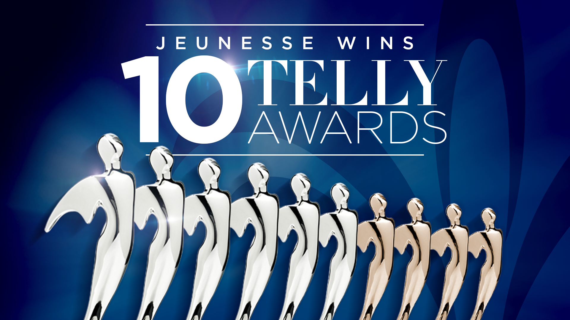 Jeunesse honored with 10 Telly Awards