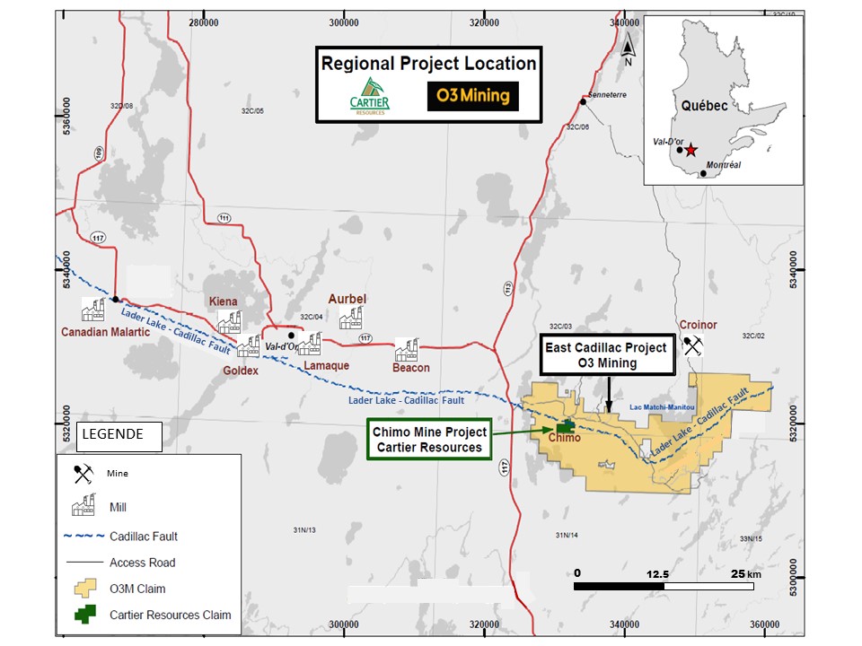 Location of ECR-O3 Projects