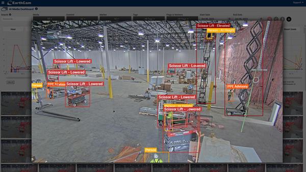 EarthCam AI - Detect Workers at Height
