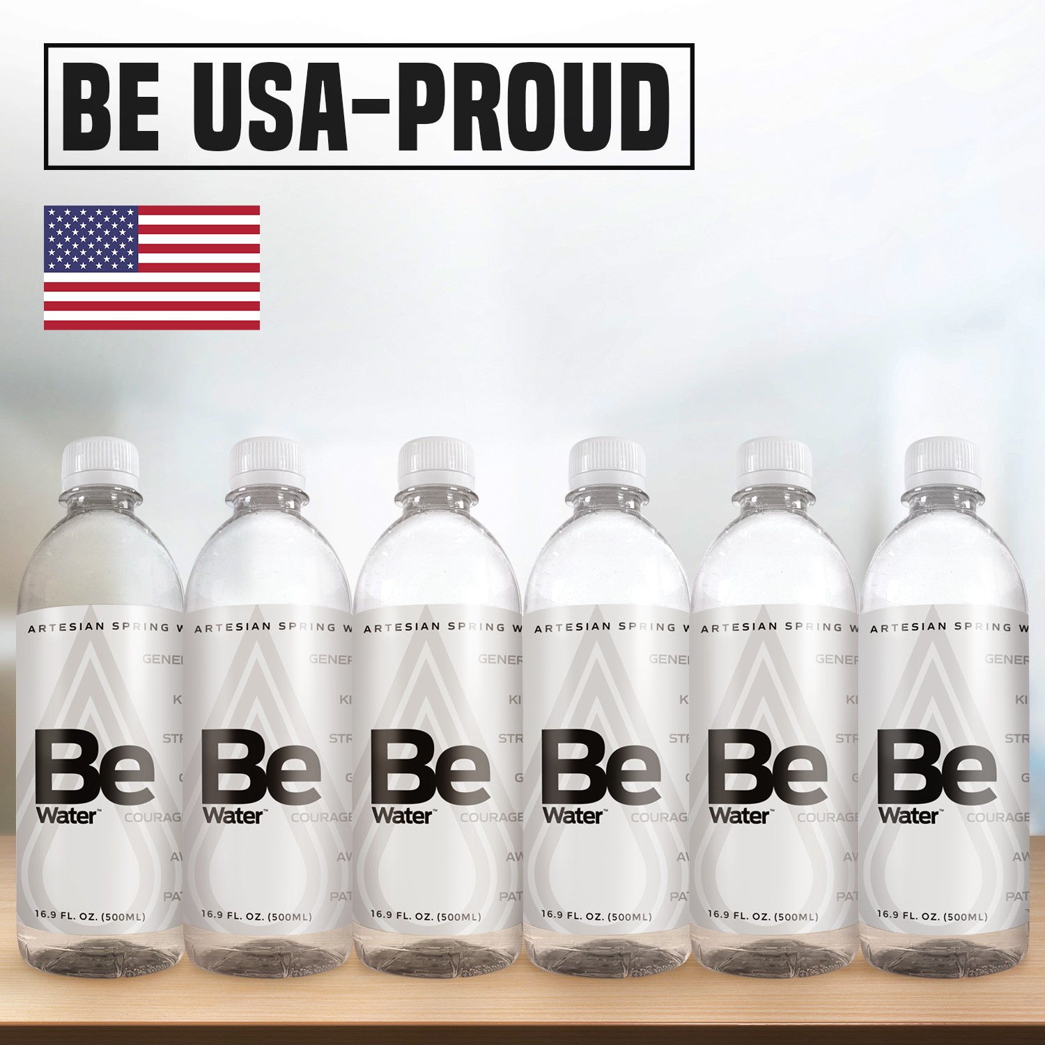 BE USA - PROUD with American Artesian Water - 6pack
