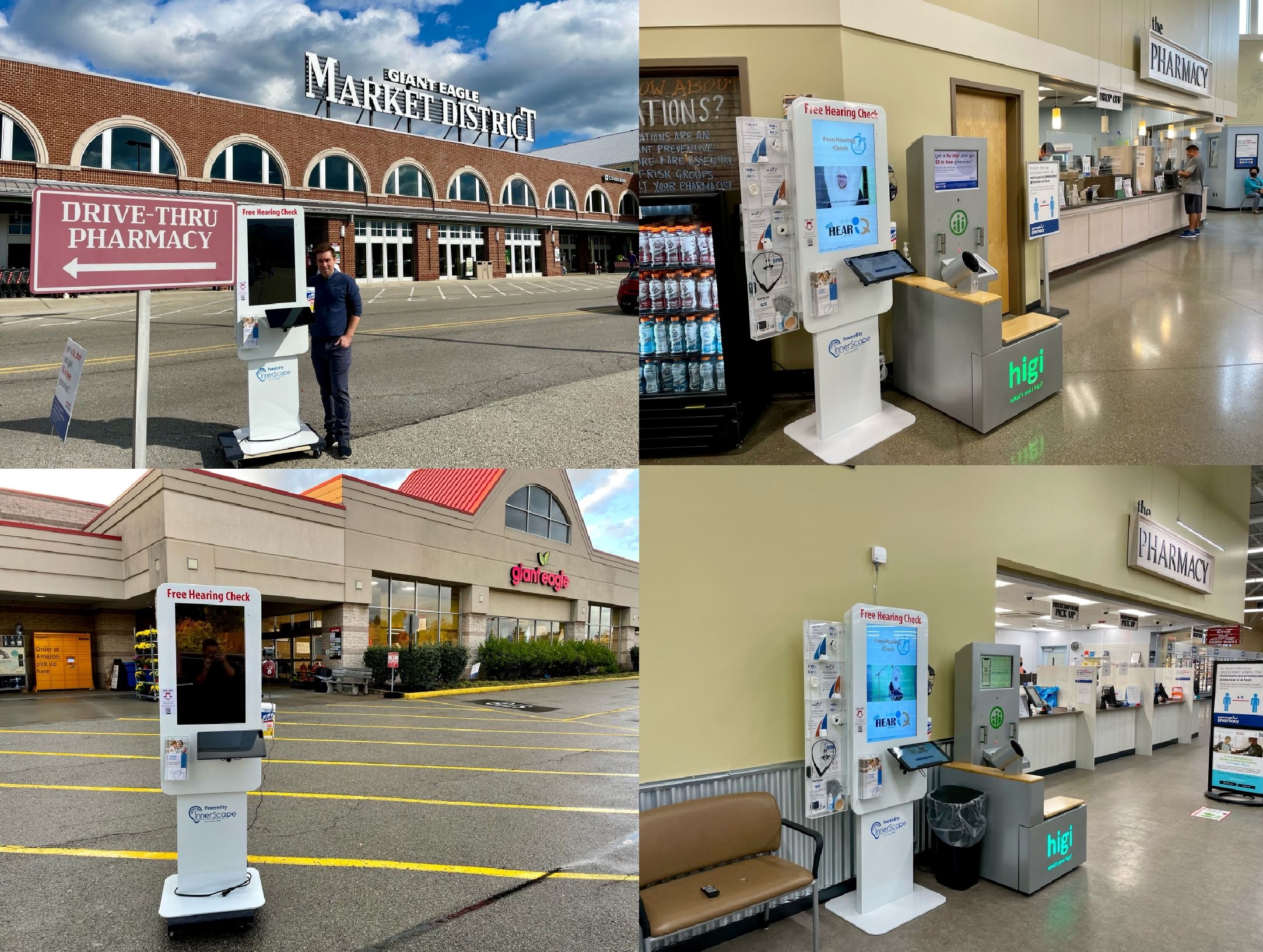 InnerScope (OTC: INND) Hearing Screening Kiosks within Giant Eagle in Pittsburgh and Monroeville, Pennsylvania, and Westlake, Ohio.