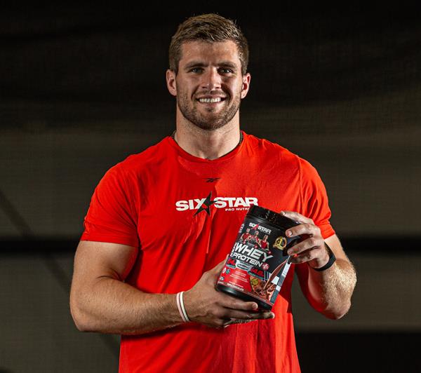 Football star T.J. Watt poses for a photo during a recent Six Star Pro Nutrition film shoot. Opinionated will be tasked telling the stories of T.J. and other Six Star athletes as part of this partnership. (IMAGE - Six Star Pro Nutrition) 