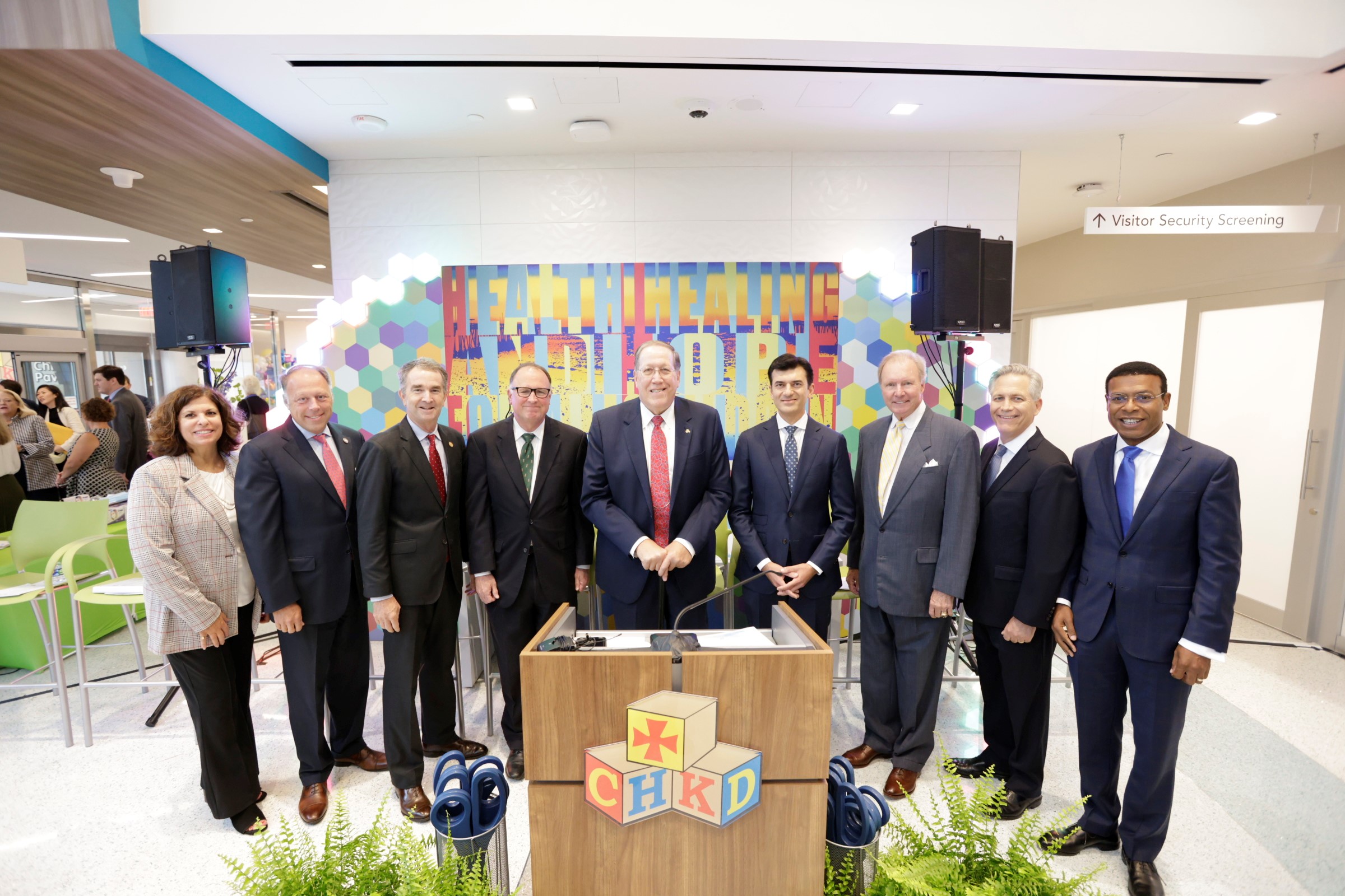 Speakers at CHKD Children's Pavilion Dedication Ceremony