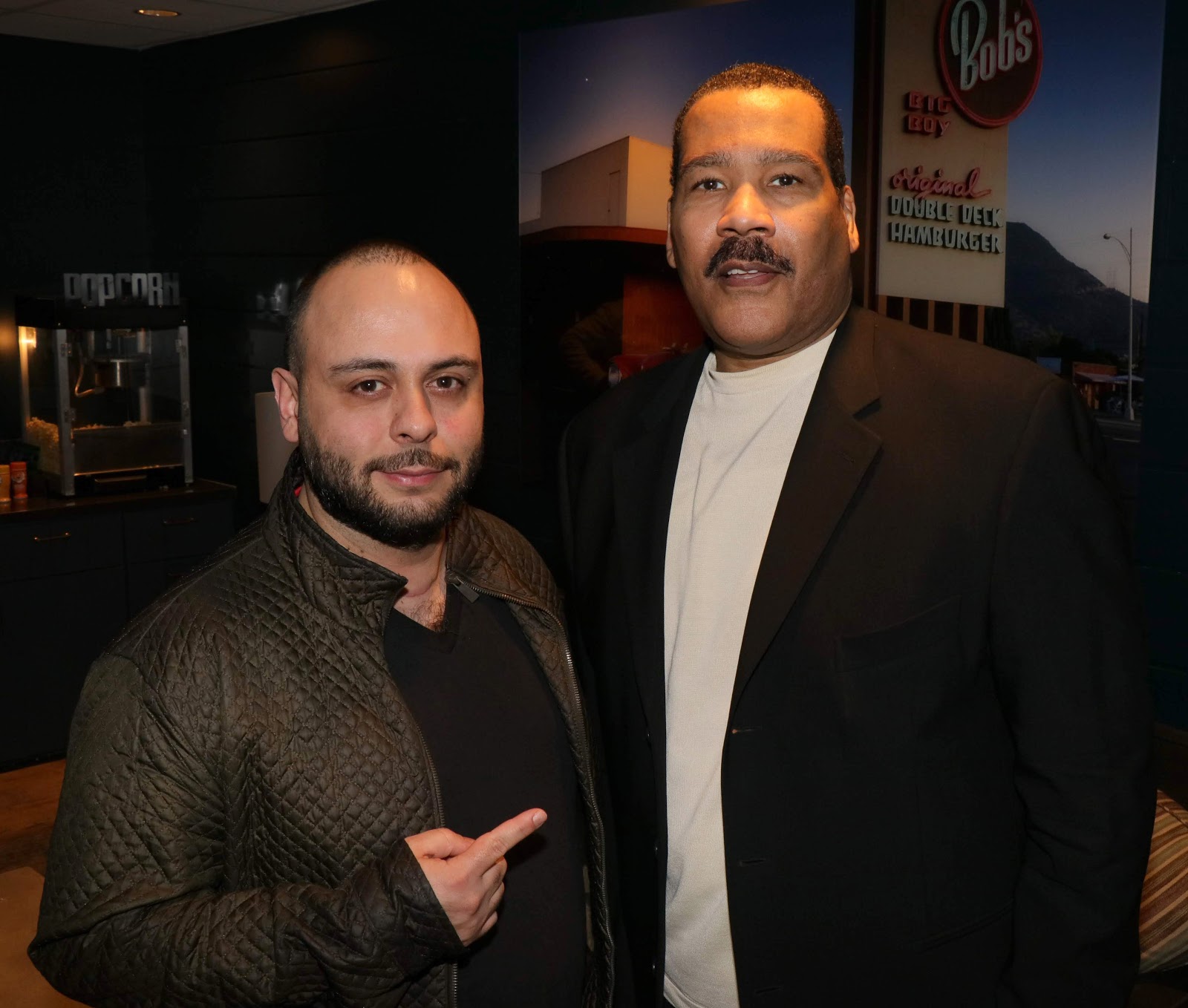 Photo- Kiarash Behain and Dexter King, son of Dr. Martin Luther King Jr.