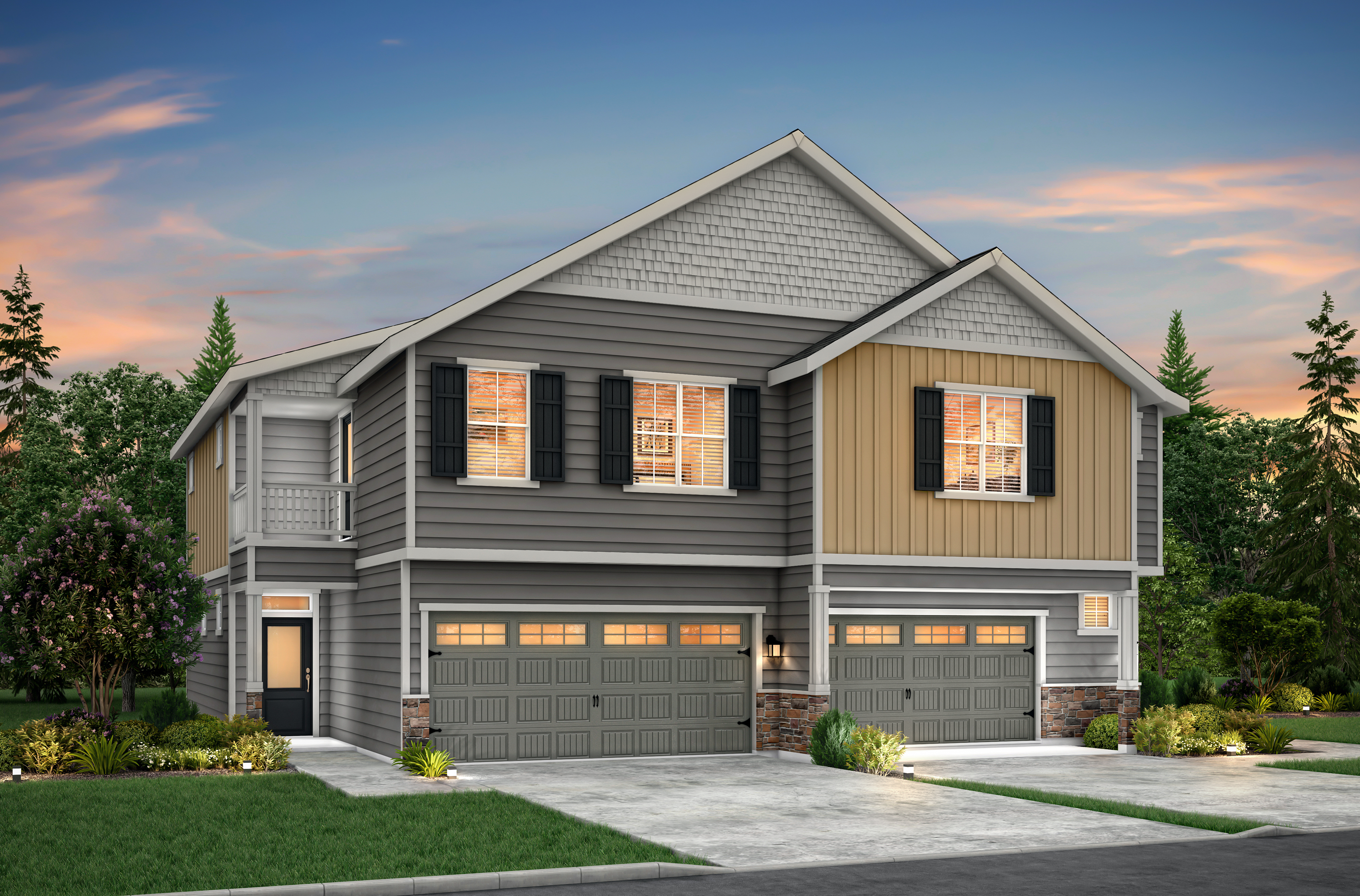 New construction homes with three to four bedrooms are now available at Gilman Walk in Arlington, Washington.