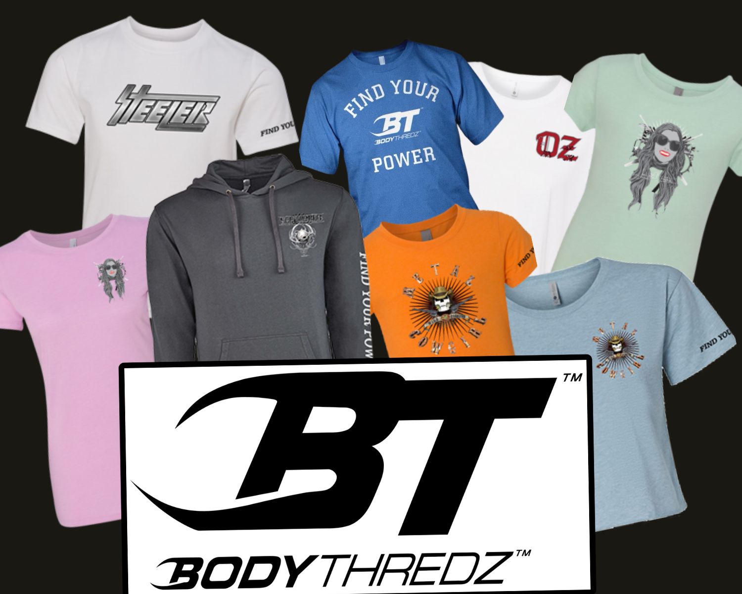 Bodythredz has a license to sell legendary rock band branded t-shirts.