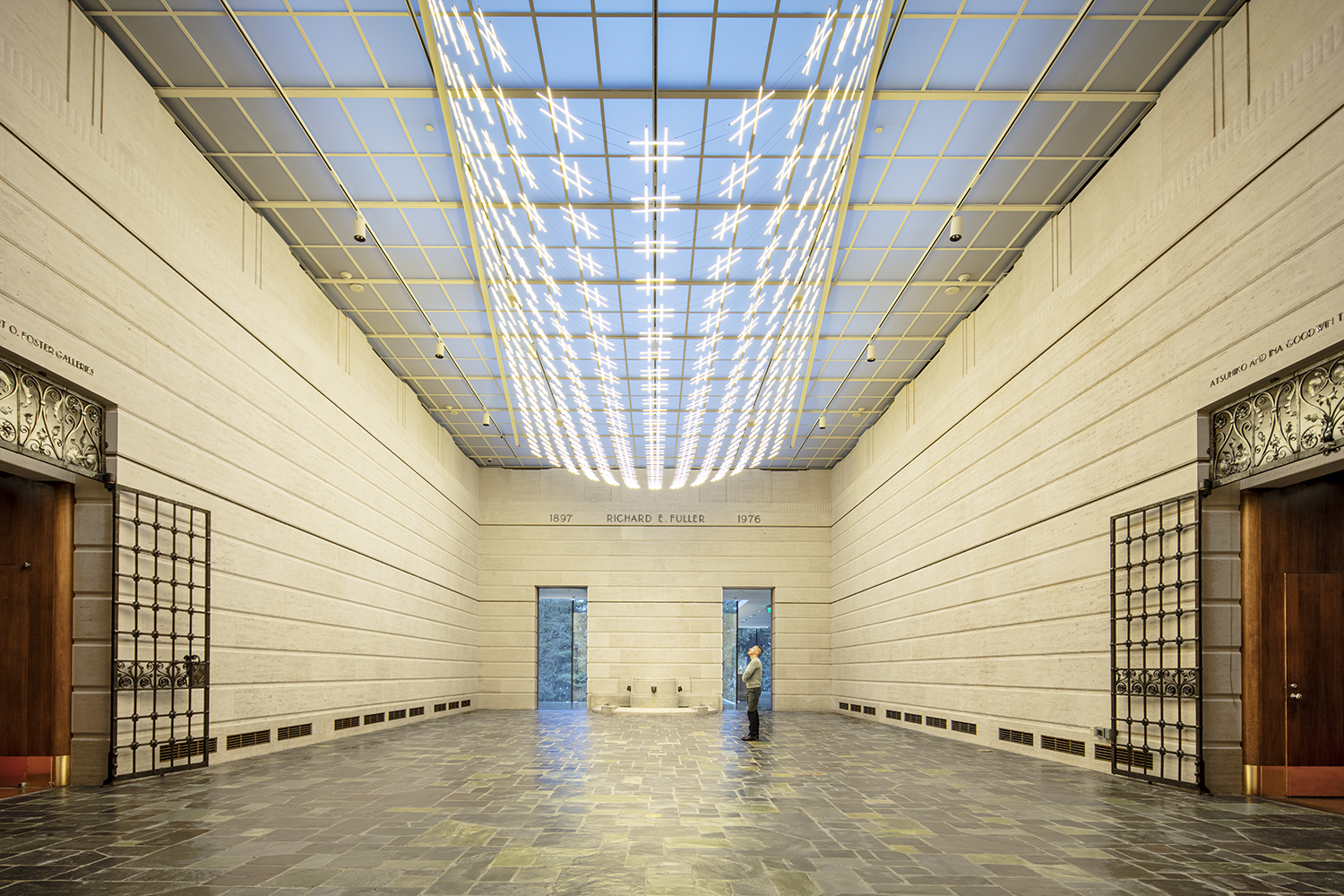The renovated Fuller Garden Court in the Asian Art Museum (facing doors to Park Lobby). Photo: © Adam Hunter/LMN Architects