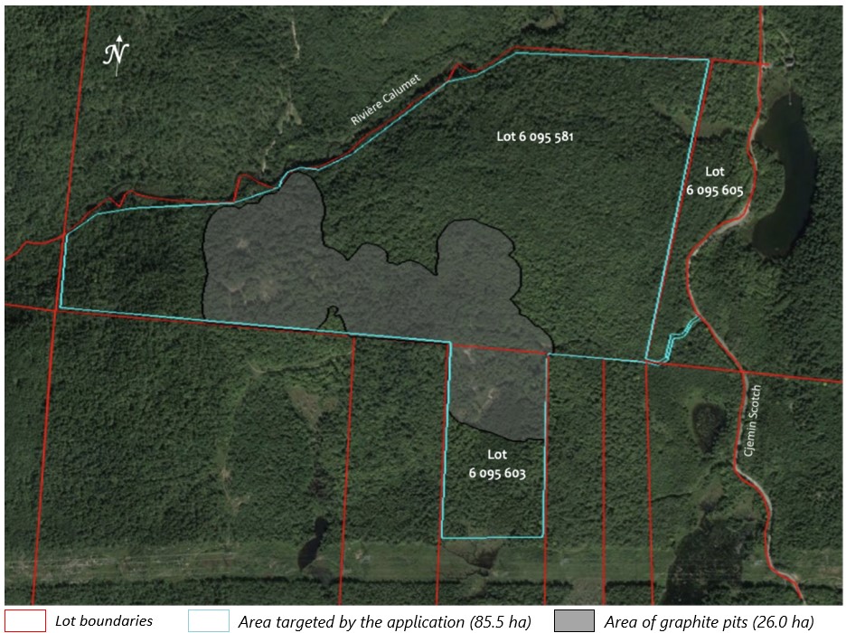 Overview of Miller Graphite Project Site Plan