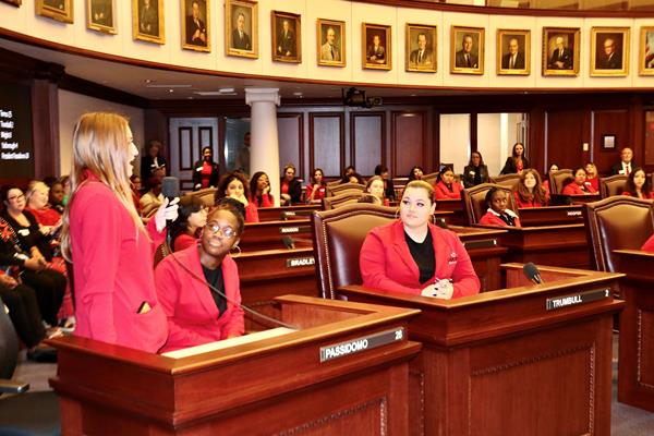 Pace Girls Participate in Mock Florida Senate Session