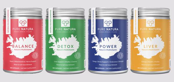Amazon now carries the following Pure Natura products: 1) LIVER, Pure Natura’s flagship supplement, is freeze-dried Icelandic lamb liver or “nature’s multi-vitamin,” as many people call it. 2) BALANCE, which is the perfect supplement for overall heart health and athletic performance, contains freeze-dried Icelandic lamb hearts, yarrow, birch leaves, Rhodiola Rosea, and chamomile. BALANCE is packed with CoQ10 for mitochondrial support, adaptogenic herbs, and other crucial nutrients for optimal health and performance. 3) POWER, which is the ultimate supplement for CEOs and white-collar workers who need relief from a stressful lifestyle, is packed with nutrients from freeze-dried lamb liver and hearts and adaptogenic herbs like Rhodiola Rosea. 4) DETOX, which supports detoxification pathways and overall health, contains hand-picked Icelandic herbs, such as dandelion root, birch leaves, and Angelica seed.