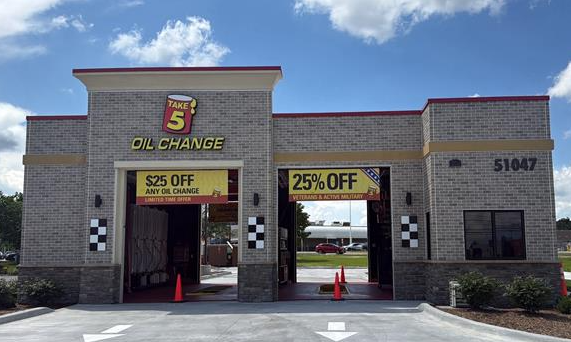 Take 5 Oil Change Opens First Chesterfield Location, Expands in Metro Detroit