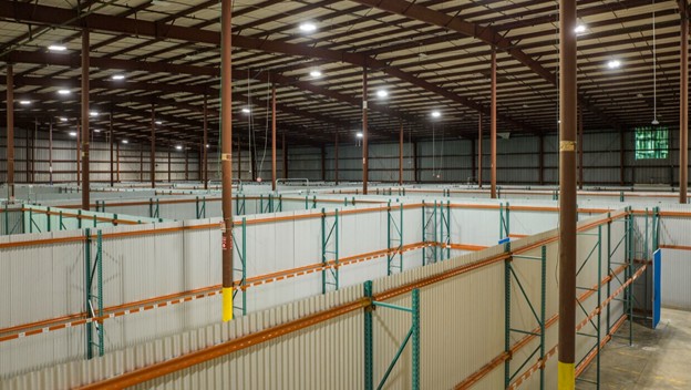 A modern co-warehousing facility featuring subdivided small-bay units—part of the growing inventory on WareCRE, the first marketplace built exclusively for small businesses seeking flexible industrial space.