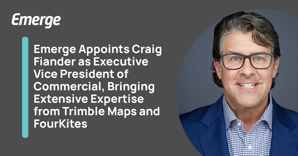 Emerge Appoints Craig Fiander as Executive Vice President of Commercial, Bringing Extensive Expertise from Trimble Maps and FourKites