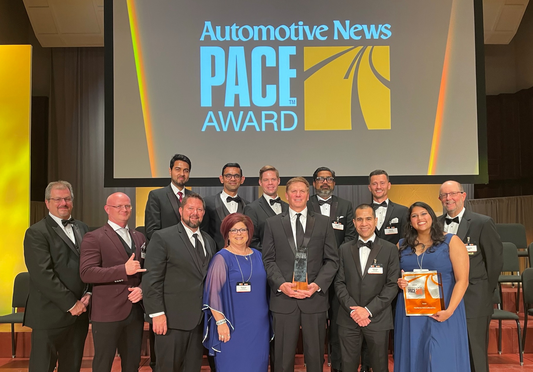 Martinrea President and CEO Pat D’Eramo accepted the PACE Award on behalf of Martinrea during an awards ceremony on September 19, 2022.