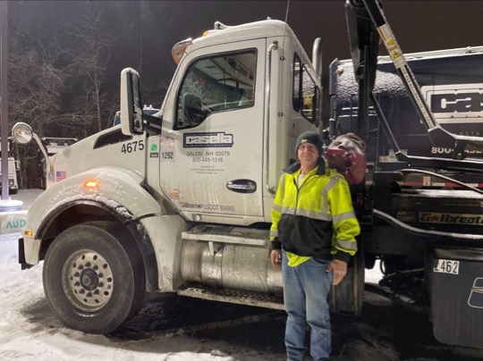 Daniel Hale in front of his truck
