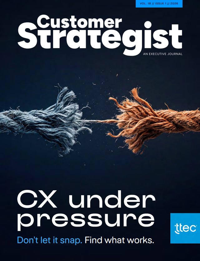New issue, "CX Under Pressure," reveals how organizations can balance AI innovation, customer trust, and operational eff