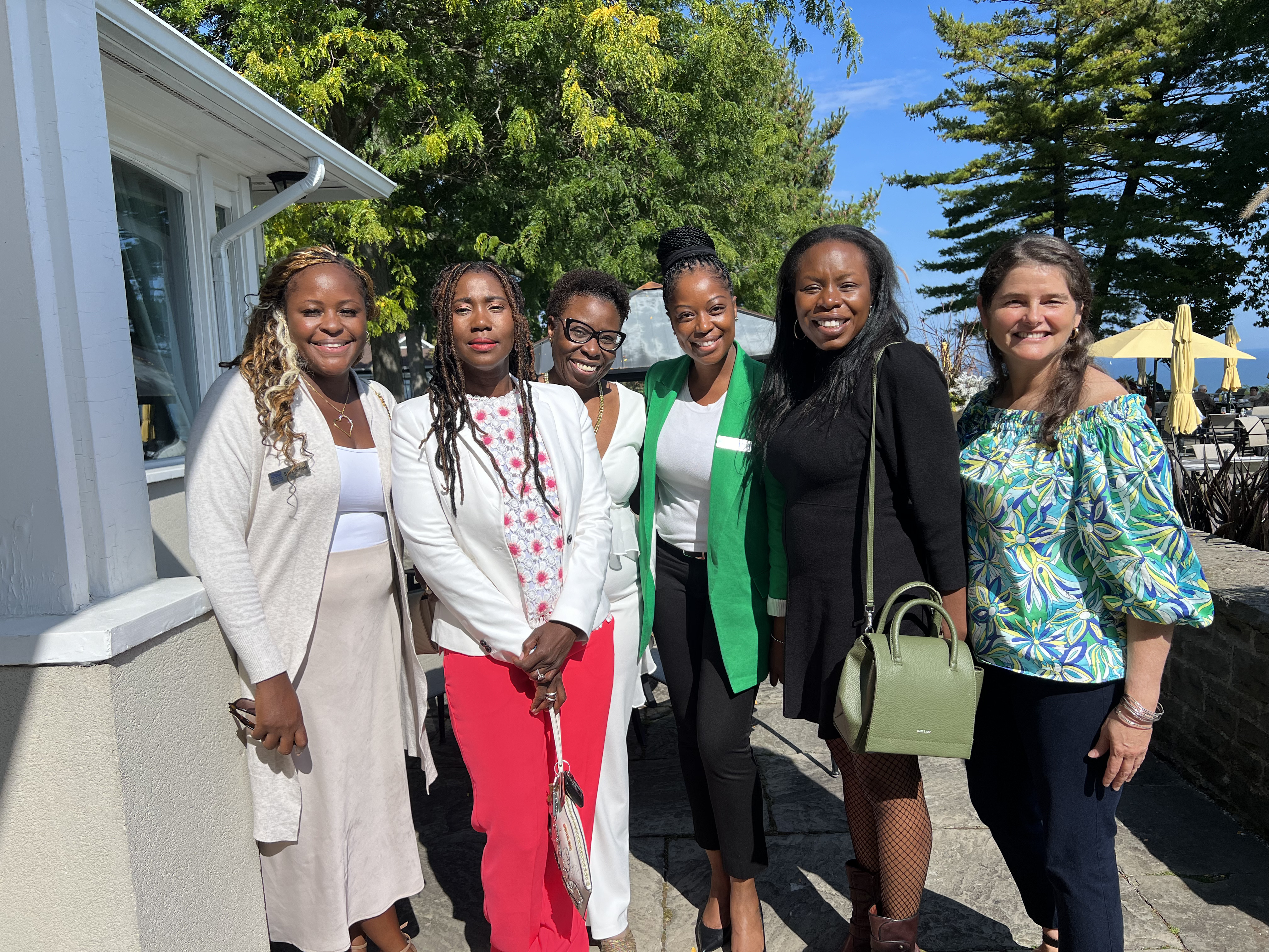 Photo of FFPC founder Samantha Mahfood and guests at the annual Thanksgiving Lunch October 1 2023