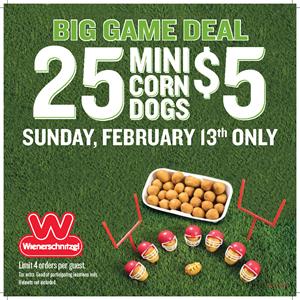 Get Wienerschnitzel's Big Game Deal!