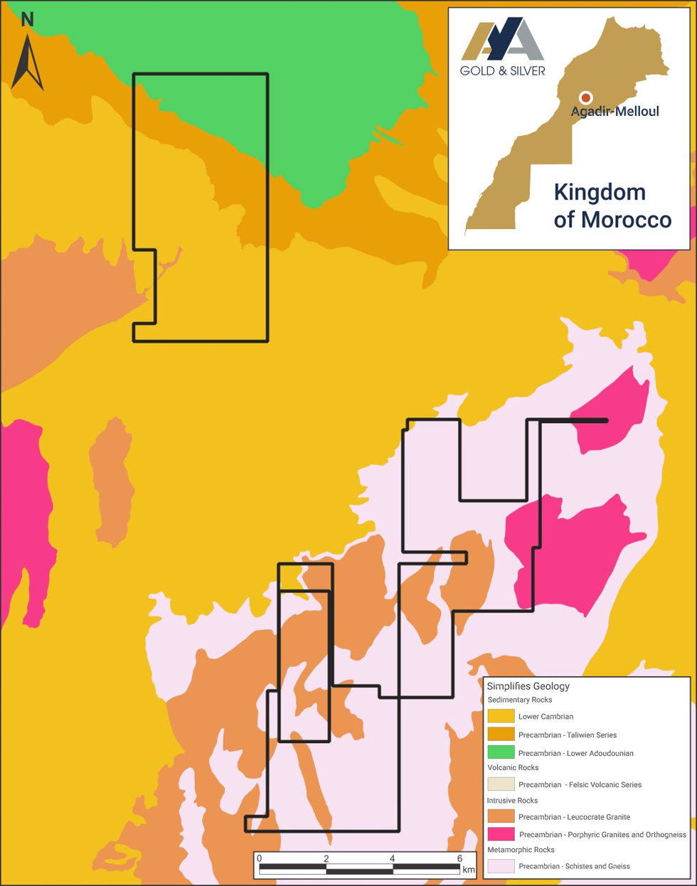 Figure 4: Agadir-Melloul project with Regional Geology