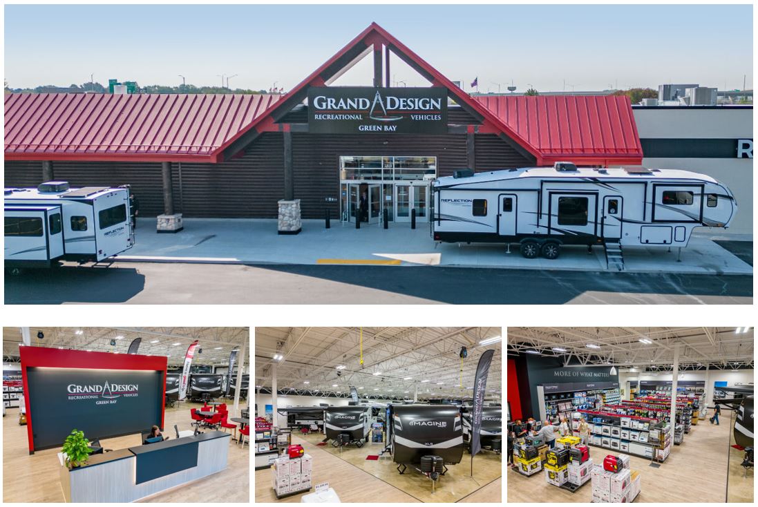 Grand Design RV and Camping World Unveil First-Of-Its-Kind Grand Design  Exclusive Store in Green Bay, Wisconsin - Winnebago Industries