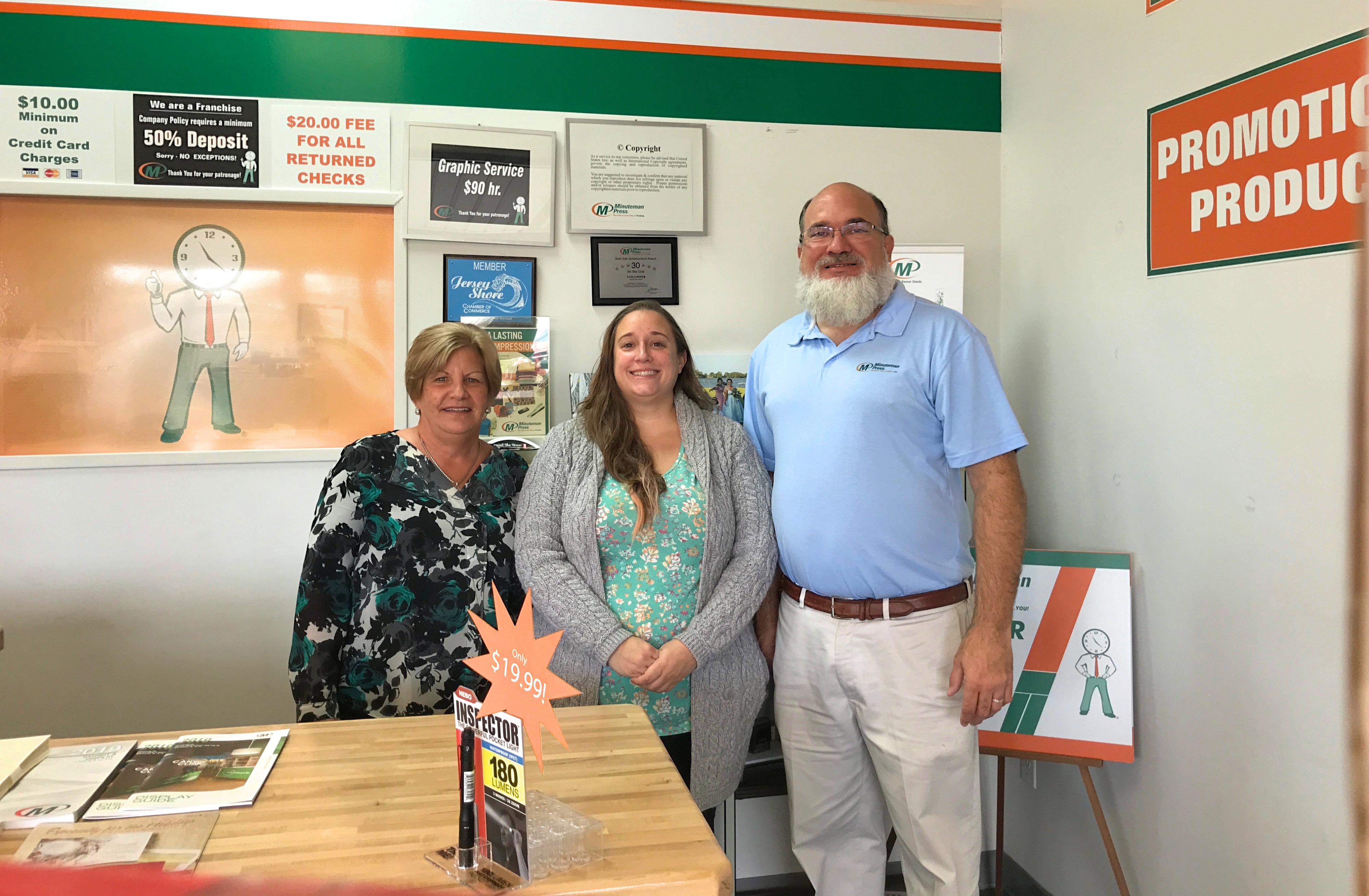 Minuteman Press printing franchise - Wall Township New Jersey - Team Photo