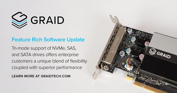 GRAID Technology | Feature Rich Software Update with Tri-Mode Support