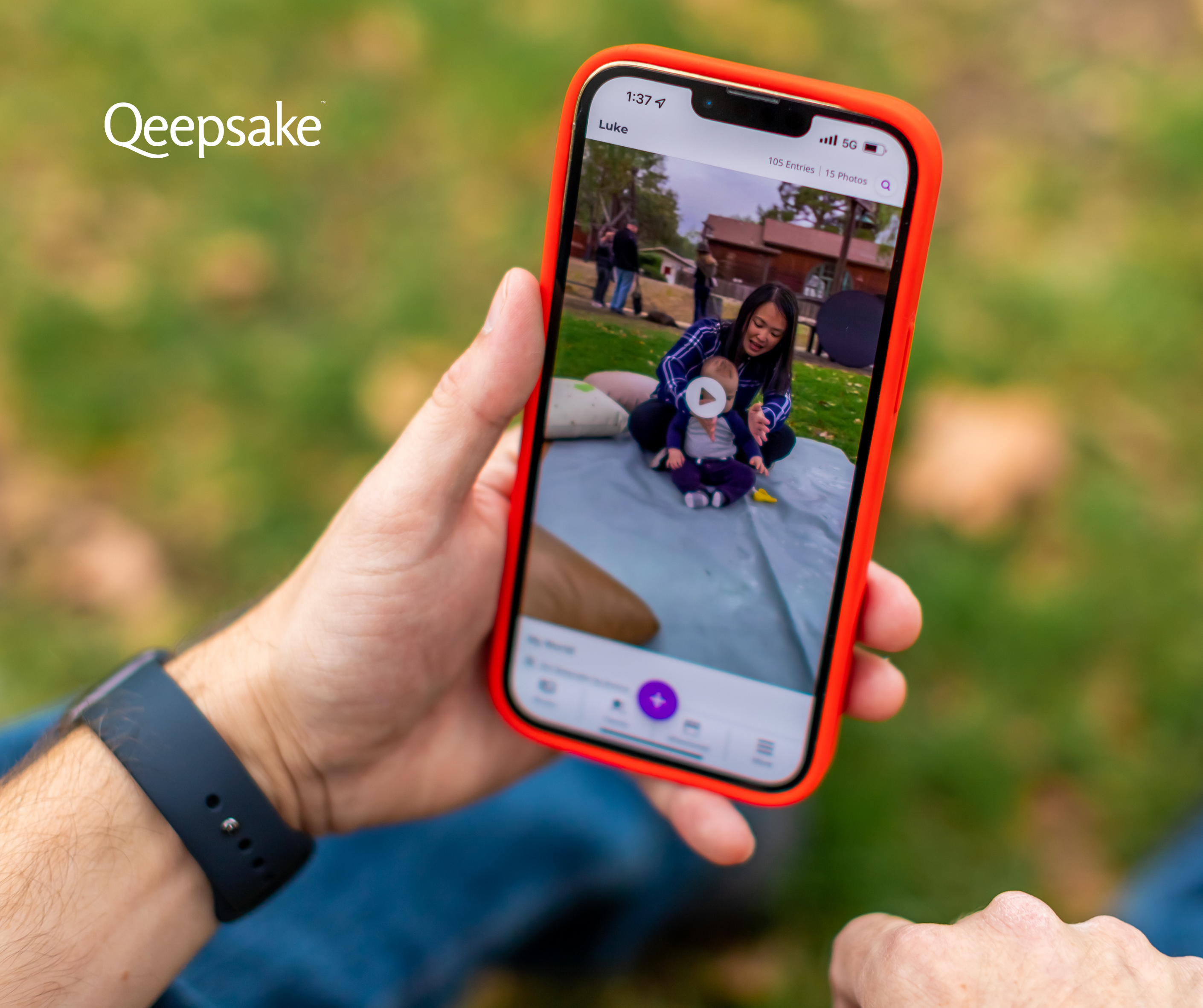 Qeepsake’s newest feature, Qeepsake Video is available now for Premium Members to start documenting moments and milestones in motion