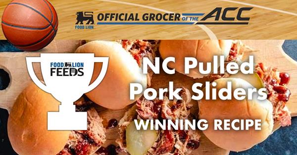 N C Pulled Pork Sliders Slam Dunks The Competition In Food Lion Acc Recipe Tournament