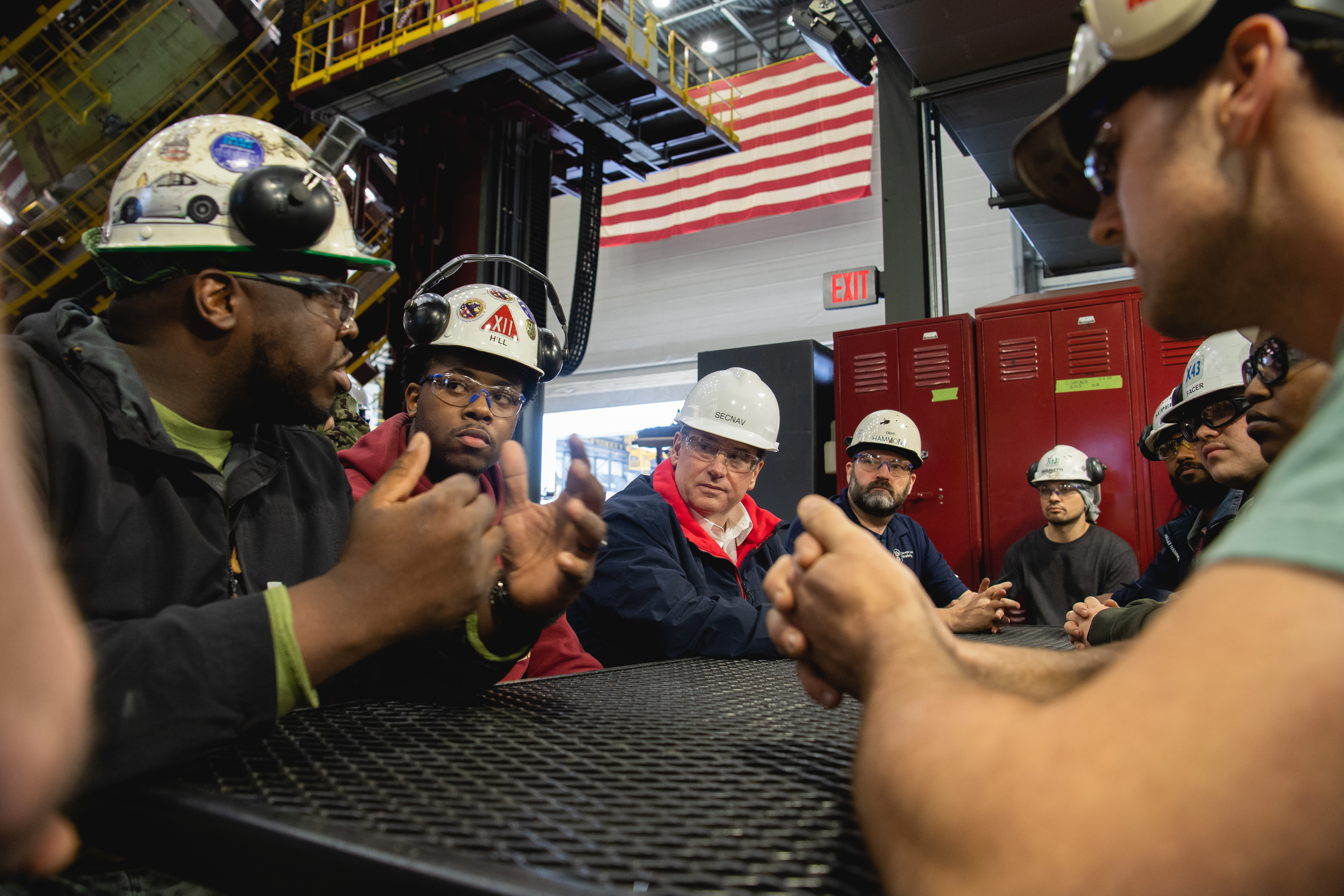 HII Hosts Secretary of the Navy at Newport News Shipbuilding