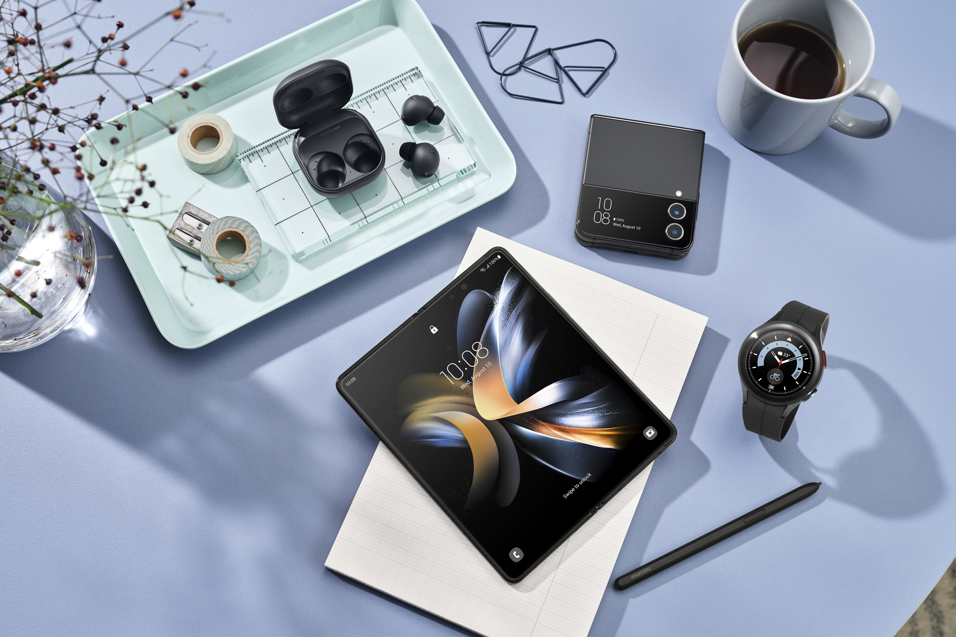 Les nouveaux Galaxy Z Flip4, Galaxy Z Fold4, Galaxy Watch5 Series et Galaxy Buds2 Pro de Samsung sont maintenant disponible au Canada