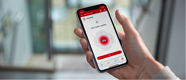 The Signia app provides hearing aid wearers with everything they need for a personalized wearing experience, including remote control, remote support, and audio streaming.