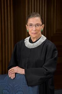 Official portrait of United States Supreme Court Justice Ruth Joan Bader Ginsburg.