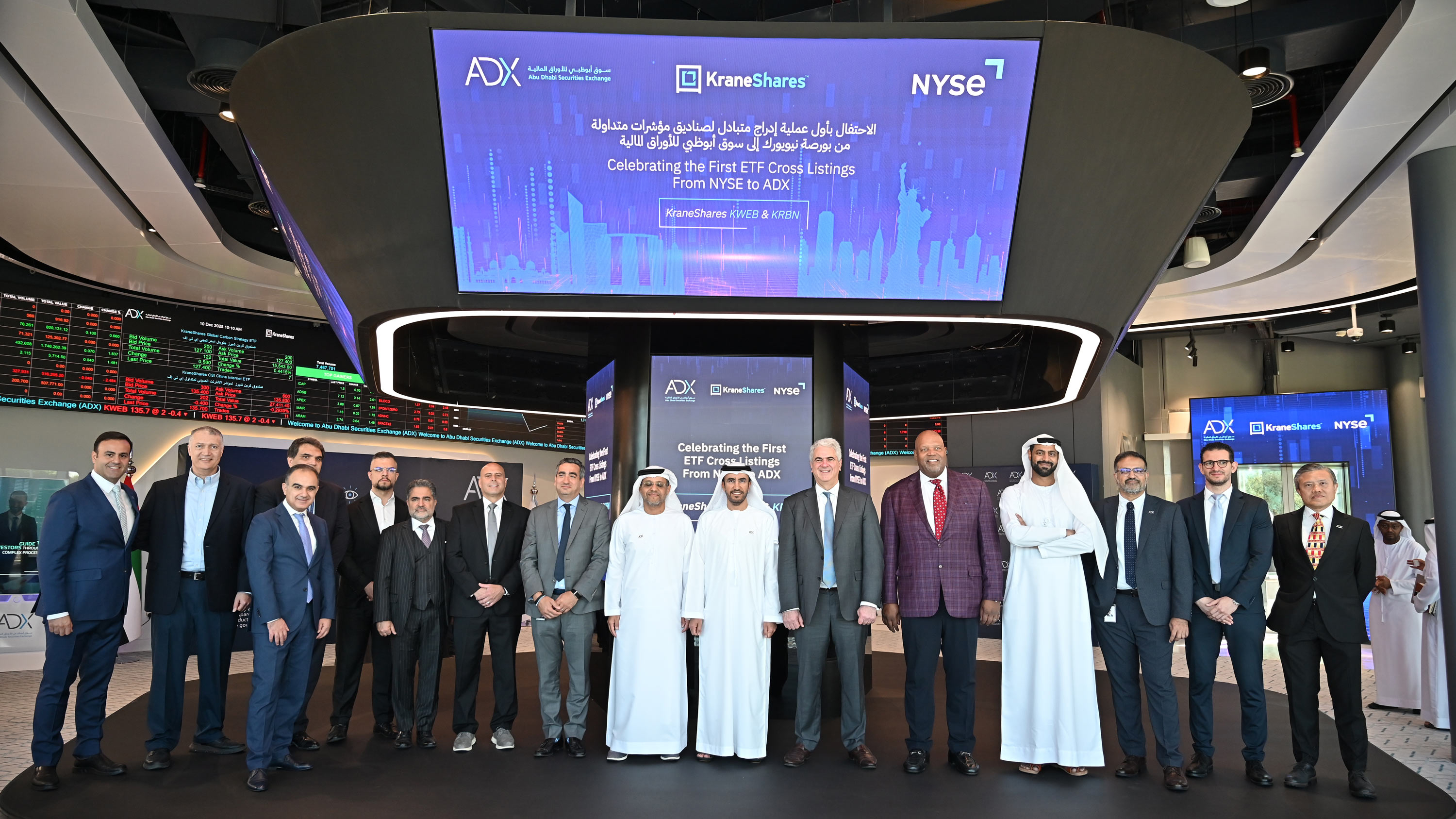 KraneShares Connects NYSE to ADX with the First US ETFs to Cross List in the Region