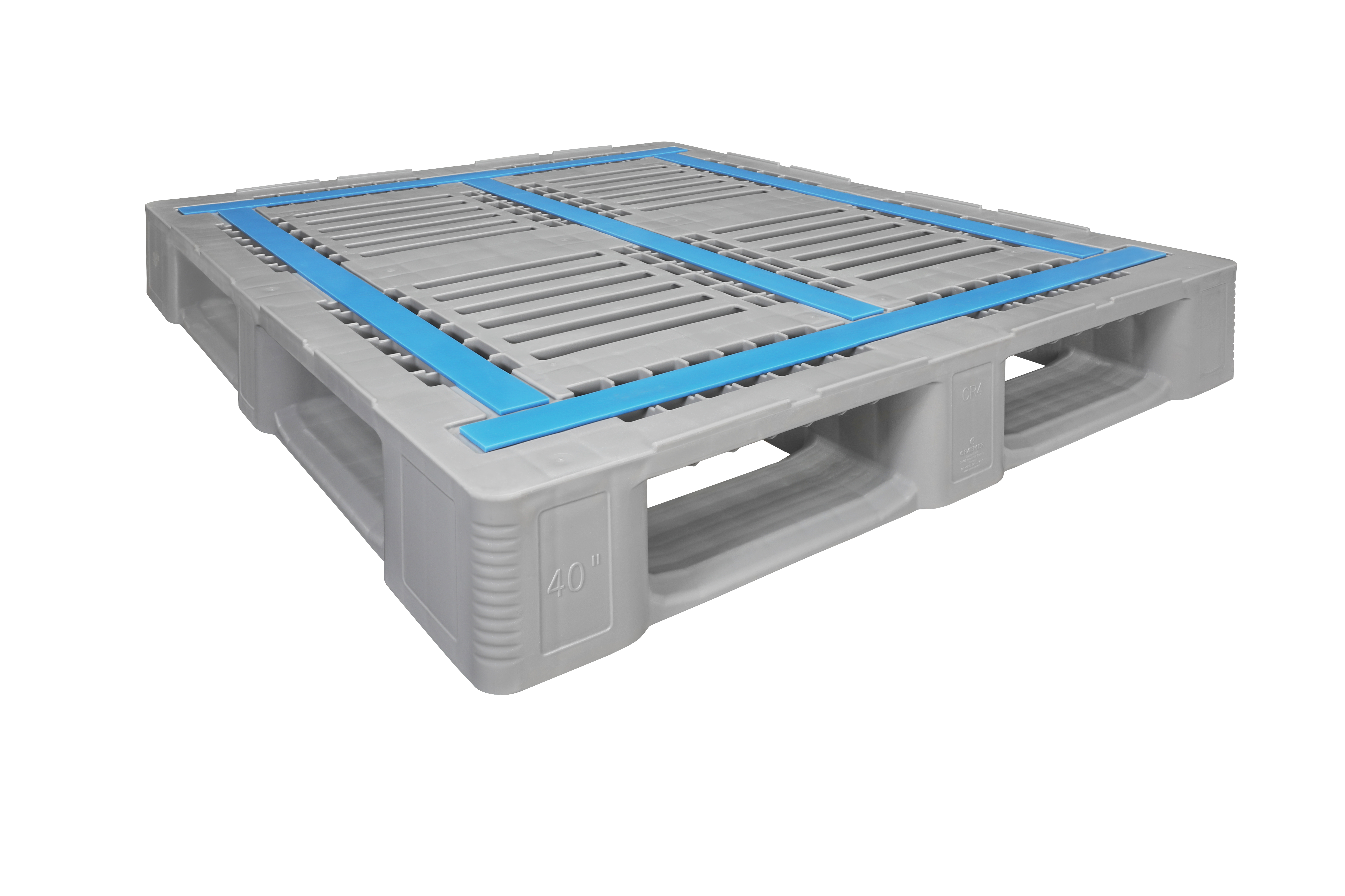 Craemer CR4-5, Newest Plastic Pallet - Side Angle