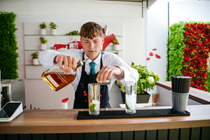 In celebration of the upcoming 150th running of the Kentucky Derby, guests at this year’s Royal Ascot were able to experience the great traditions of The Run for the Roses.