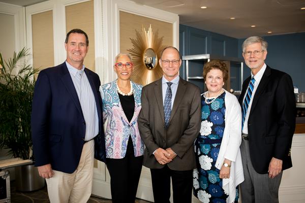 Weinberg Foundation Trustees: left to right, Robert T. Kelly, Jr., Board Chair; Paula B. Pretlow; Nimrod Goor; Ambassador Fay Hartog-Levin (Ret.); and Gordon Berlin
