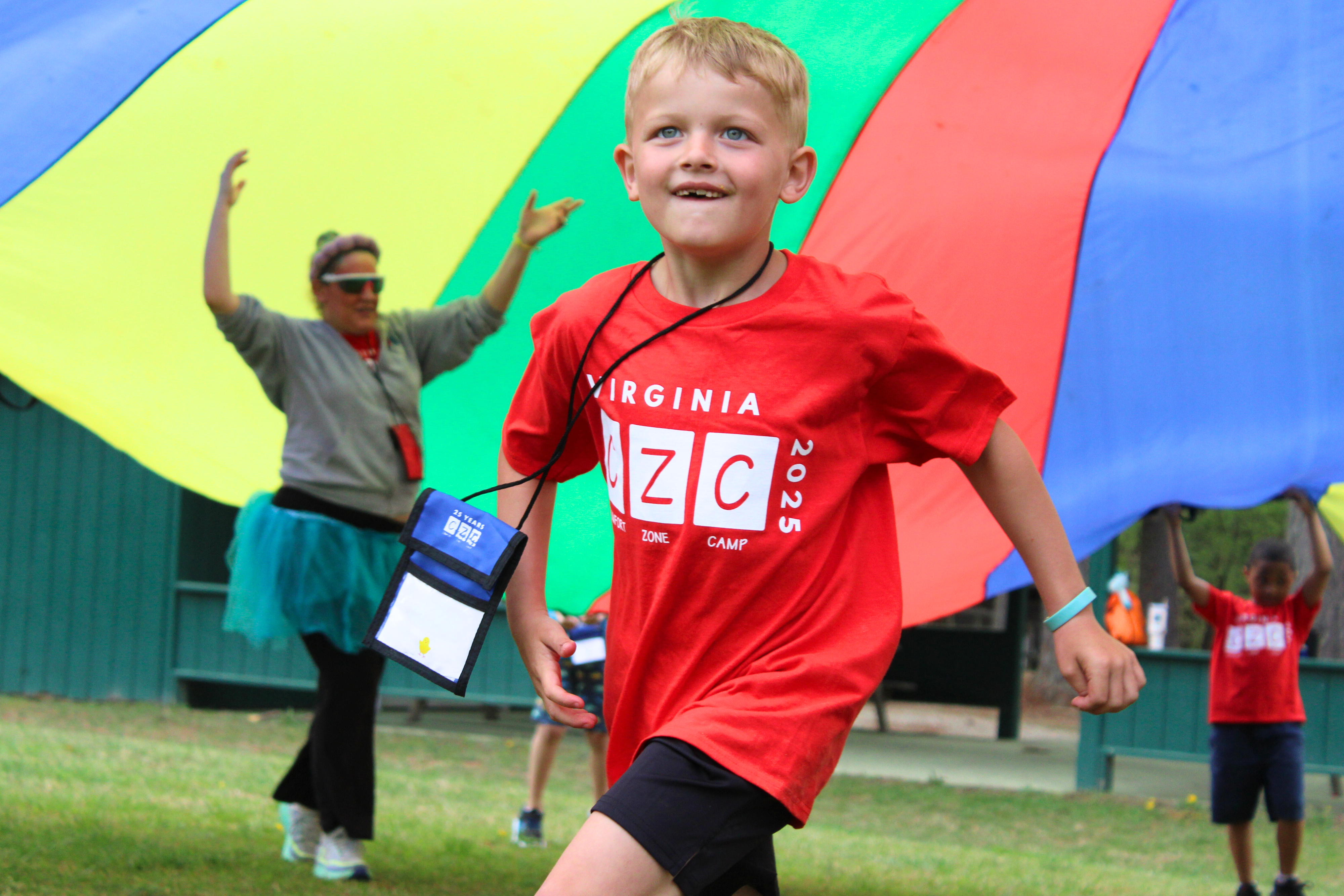 Comfort Zone Camp is a fun, safe place for grieving kids.: Comfort Zone Camp (CZC) is a nonprofit that provides free weekend programs for grieving children ages 7-17. Since 1998, CZC has helped over 27,000 grieving children at no cost to their families.