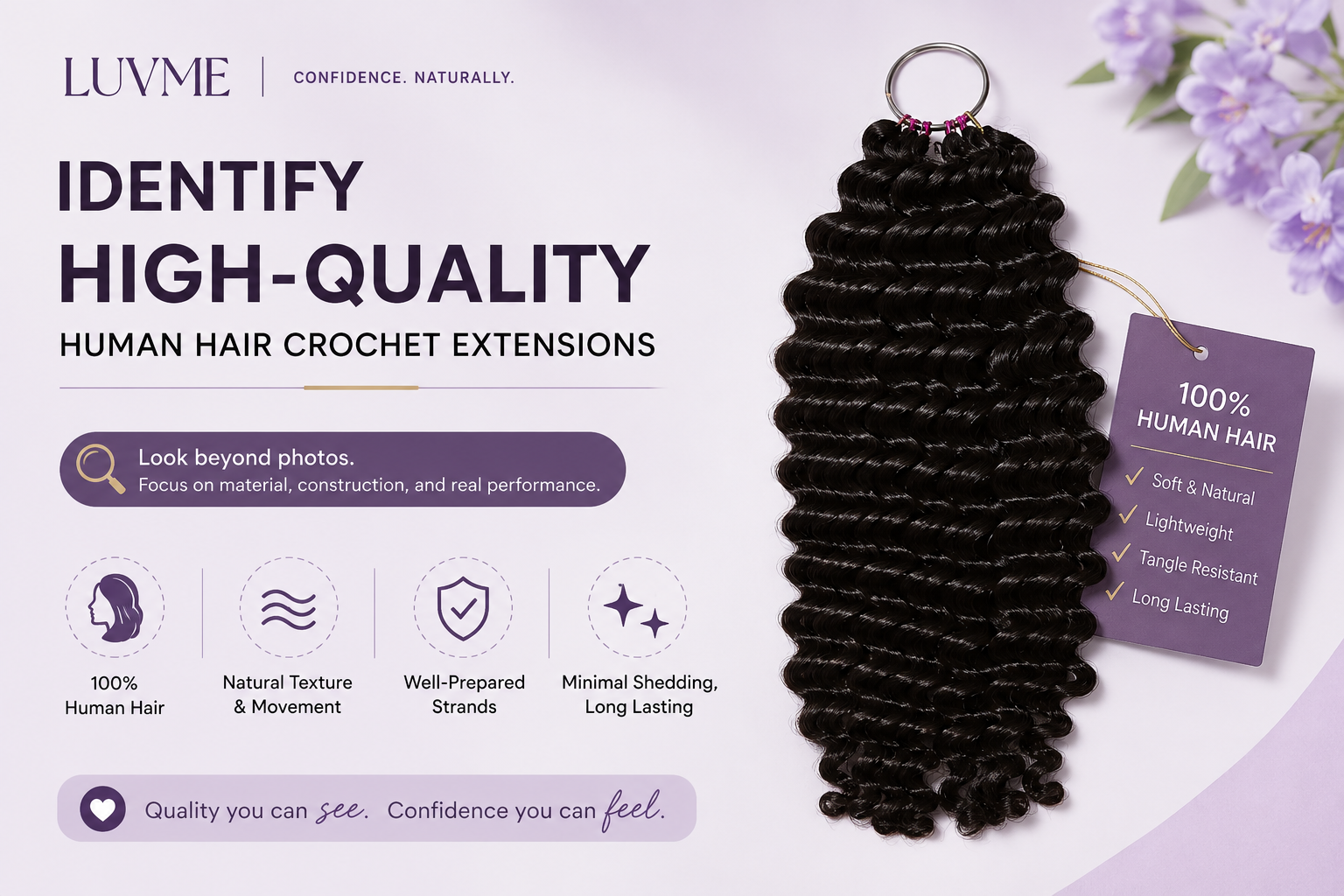 Luvme Hair Announces Expert Guide to Human Hair Crochet Extension Quality