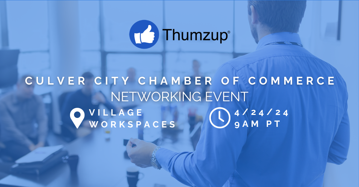 <div>Thumzup® to Host Culver City's Chamber of Commerce Networking Event</div>