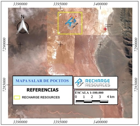 Figure 4. Orange triangle denotes approximate drilling location