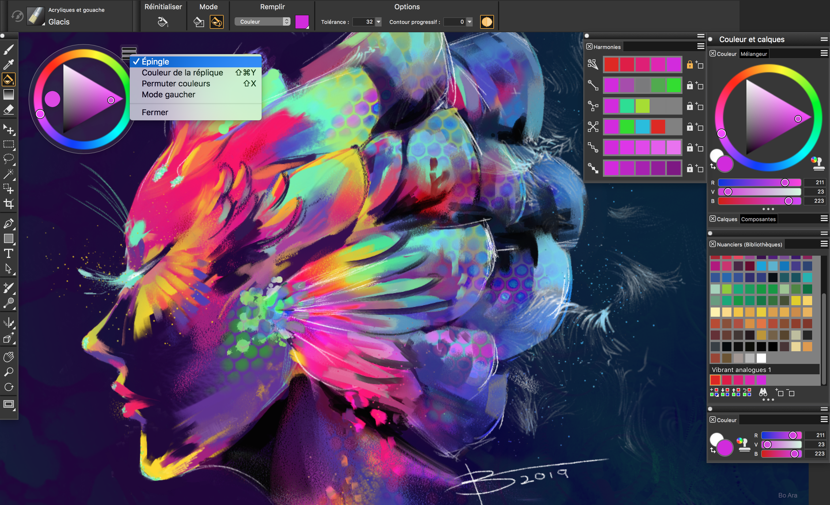 NOUVEAUTÉ Sélection pratique des couleurs