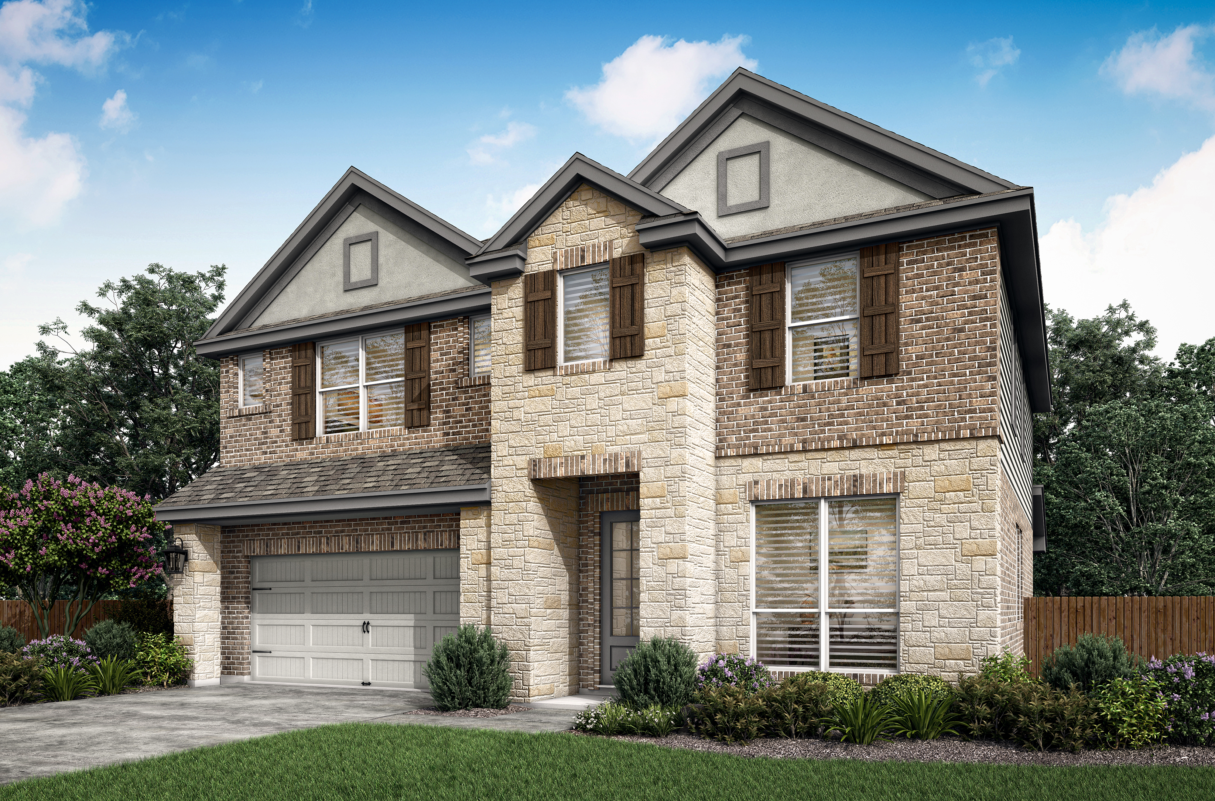 The Sterling plan by Terrata Homes is a stunning, two-story home offered at The Colony.