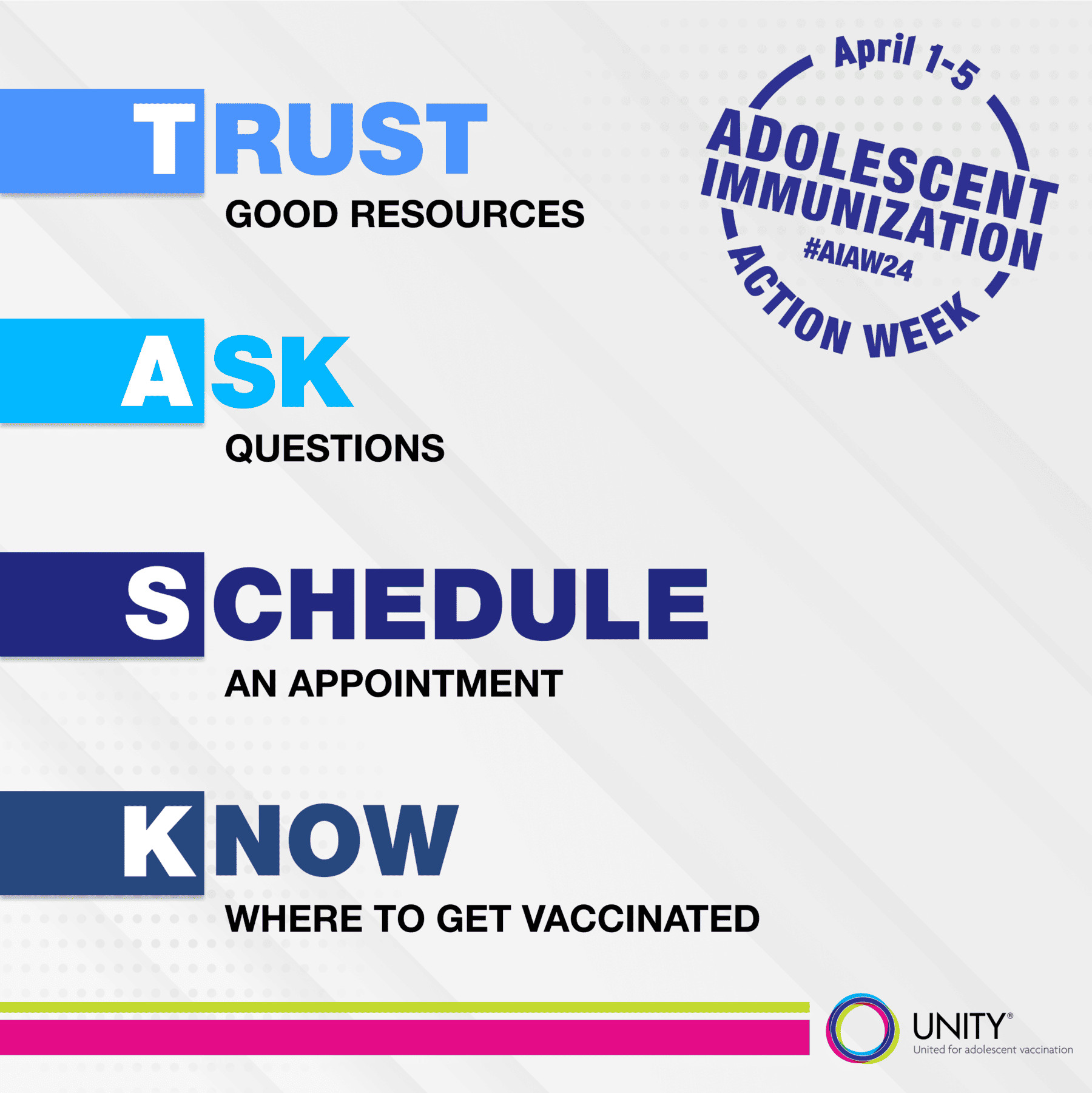Tips to Stay on TASK on recommended adolescent and young adult vaccines