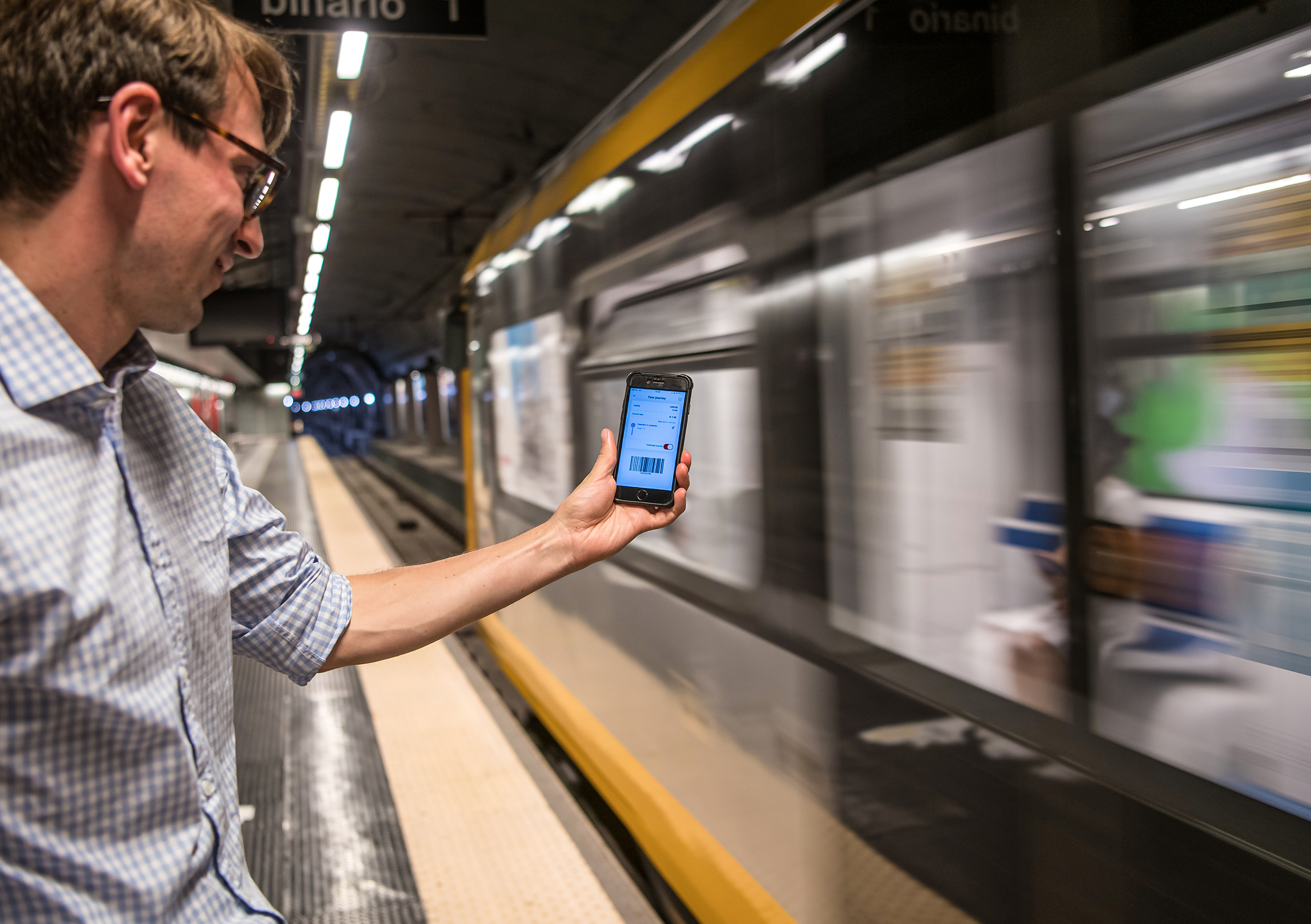 360Pass app in use in Genoa