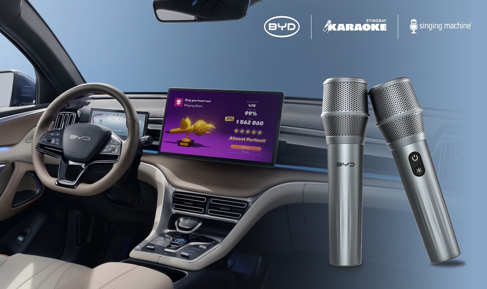 Singing Machine lancera à l’échelle mondiale un micro de karaoké destiné à une utilisation en voiture, entièrement intégré à l’appli Stingray Karaoke 