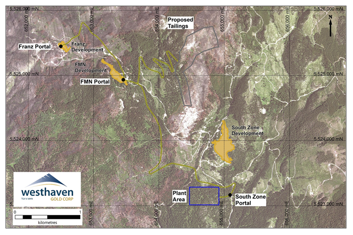 Shovelnose Proposed Mine Site Development & Infrastructure Layout